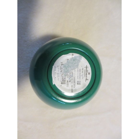 HALLMARK CHANNEL PRODUCT GREEN WINE COOLER GLASS WITH LID NEW, NEVER USED WITH D - Picture 5 of 5